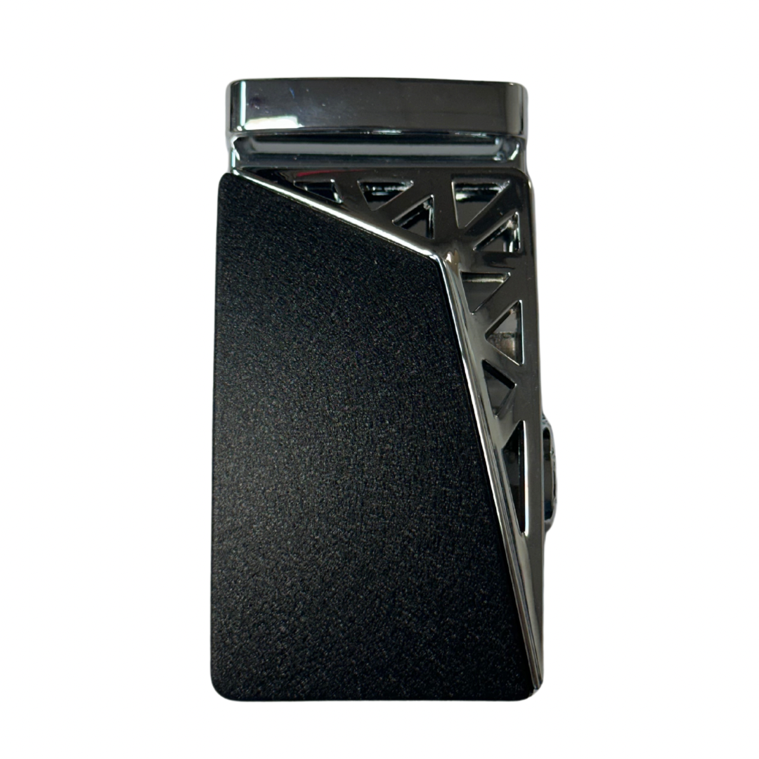 Silver Edge Geometric Buckle