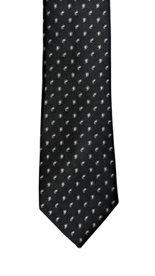 Black & White Mini Paisley Tie