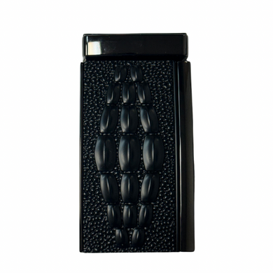 Matte Black Alligator Back Buckle