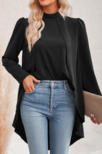 Load image into Gallery viewer, Black Cape Blouse