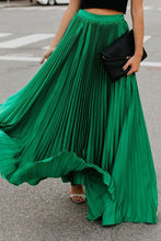 Load image into Gallery viewer, Green Pleated Skirt