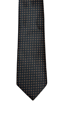 Black & Gold Square Tie