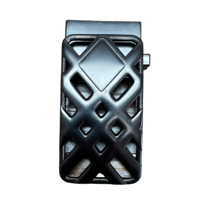 Black Gunmetal Lattice Buckle