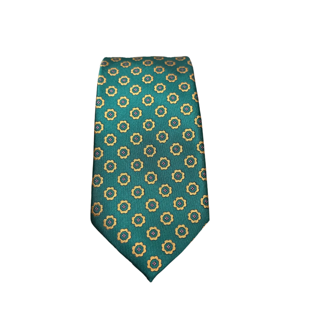 Emerald Floral Tie