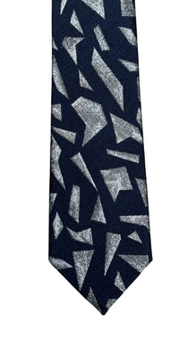 Navy Geometric Tie