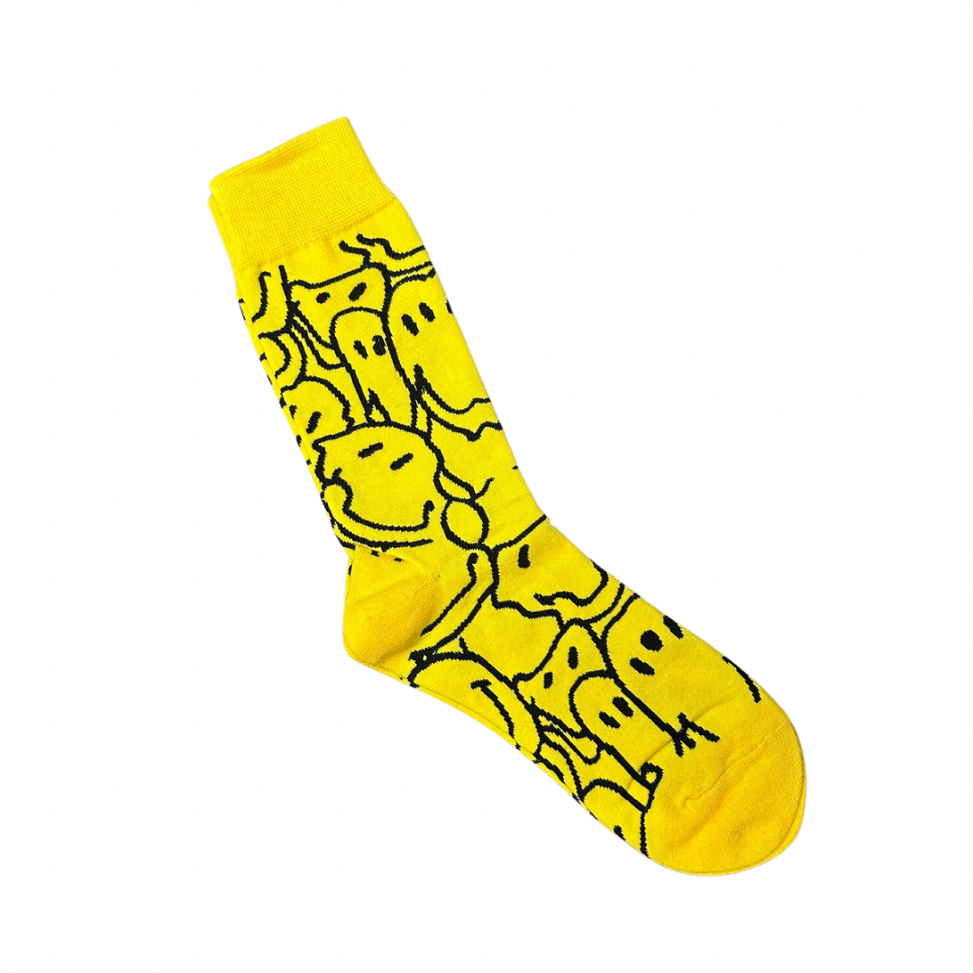 Rad Yellow Smiley Socks