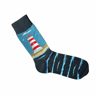 Striped Lighthouse Socks