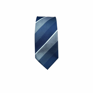 Blue & White Striped Tie