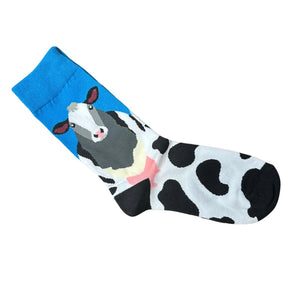 Blue Cow Socks