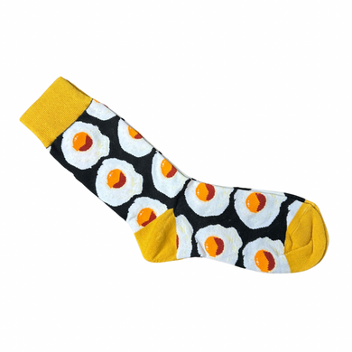 Black Fried Egg Socks