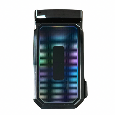 Shiny Black Iridescent Buckle