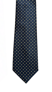 Navy & Yellow Diamond Tie