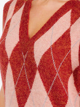 Load image into Gallery viewer, SLEEVELESS V-NECK PRINTED COLORBLOCK MIDI DRESS