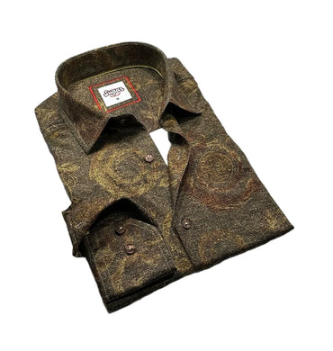 Arizona Tan Contrast Sleeve Dress Shirt