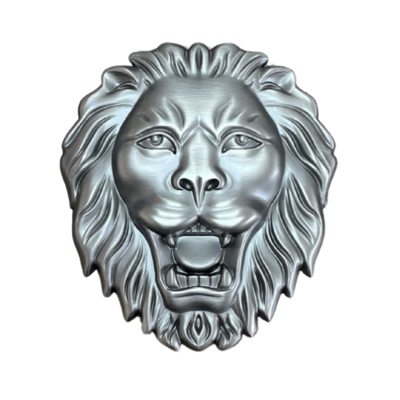 Sliver Lion Head Buckle