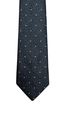 Black Speckle & White Dot Tie