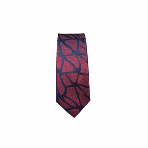 Red & Navy Cobblestone Tie