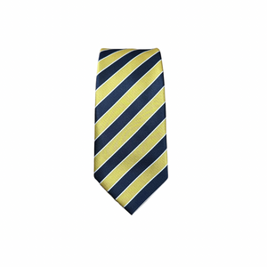 Yellow & Navy Striped Tie