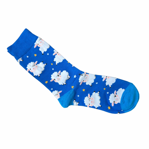 Blue Baby Sheep Socks