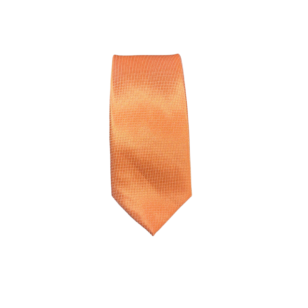 Textured Tangerine Tie