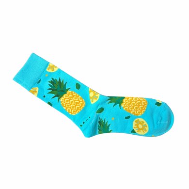 Teal Pineapple Socks