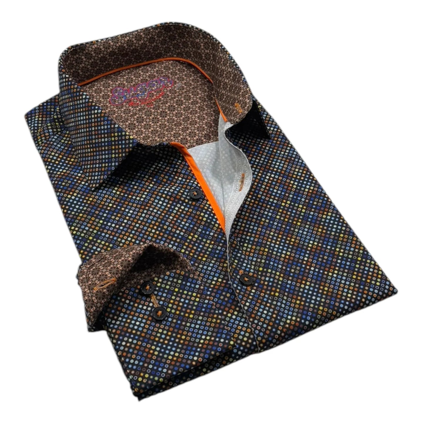 Cappa Multi Contrast Sleeve Dress Shirt