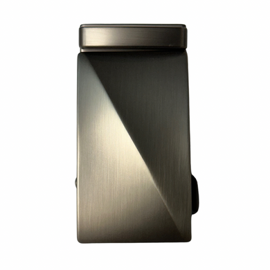 Diagonal Peak Silver Buckle