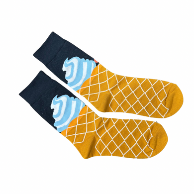 Two-tone Icecream Cone Socks