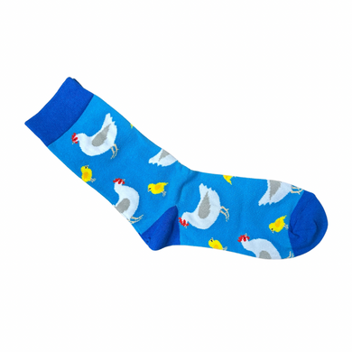 Blue Chicken Socks