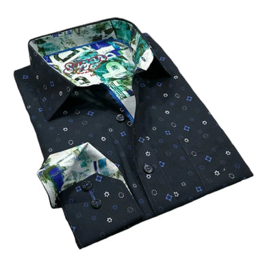 Fluora Moonless Contrast Sleeve Dress Shirt