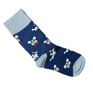 Boy's Navy Pug Socks