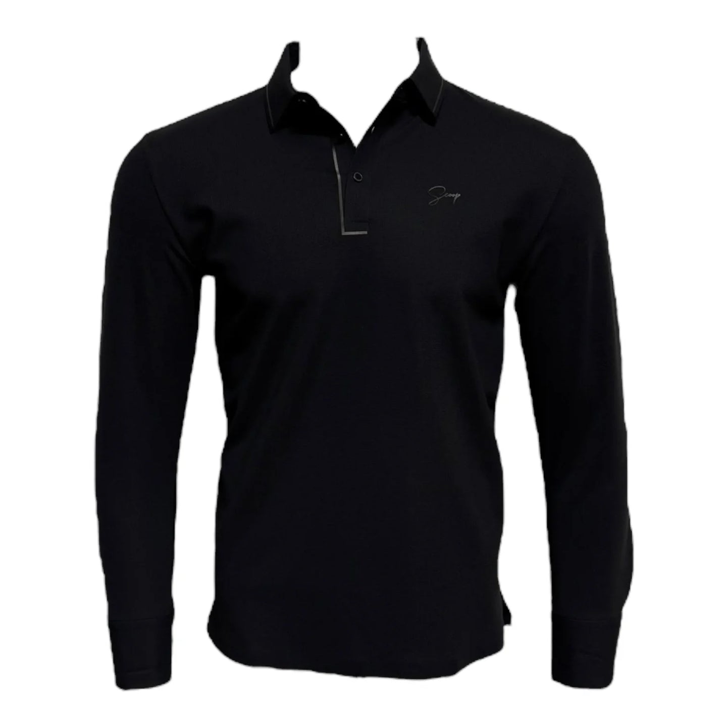Genesis Caviar Scoop Polo Dress Shirt