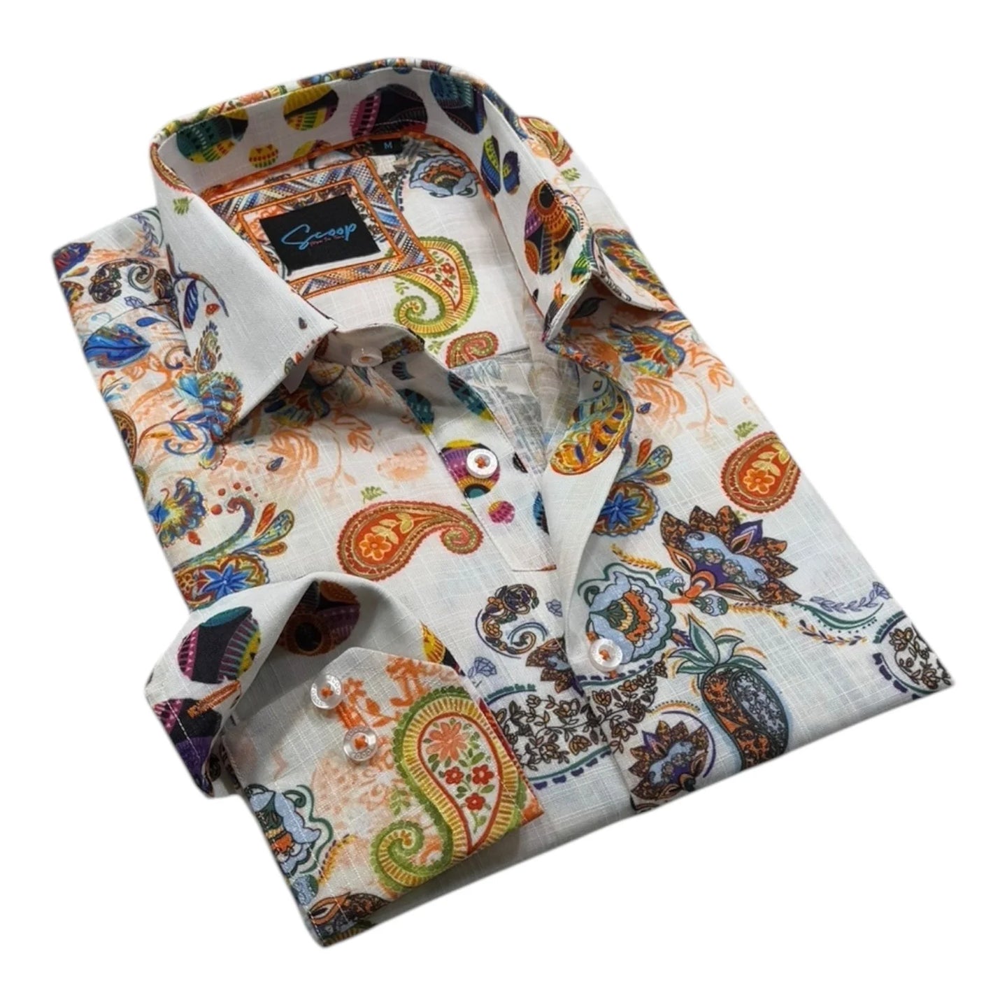 Hailey Multi Contrast Sleeve Dress Shirt