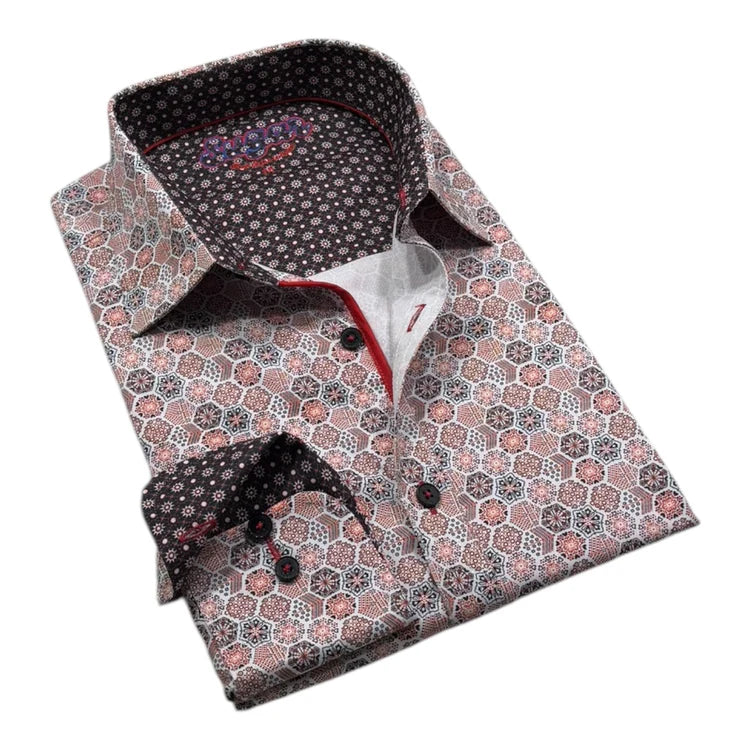 Artery Frost Contrast Sleeve Dress Shirt