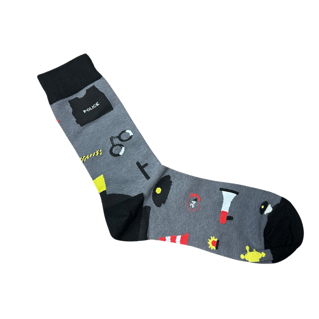 Dark Grey Police Socks