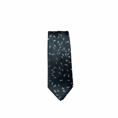 Black & Grey Teardrop Tie