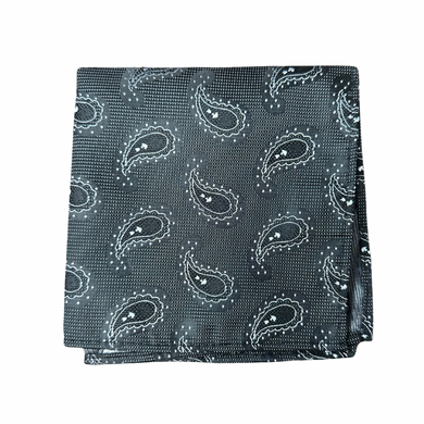 Black Paisley Handkerchief