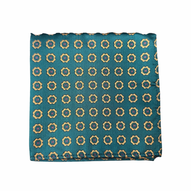 Emerald Floral Handkerchief