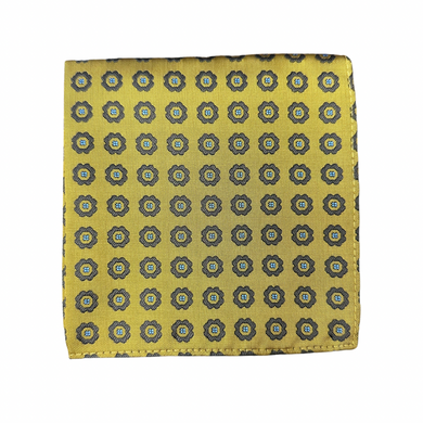 Gold Floral Handkerchief