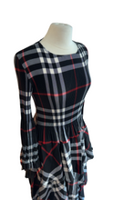 Load image into Gallery viewer, Pleated &amp; Ruffled Christmas Plaid Dress