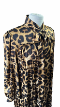 Load image into Gallery viewer, Leopard Tiered Bow-tie Dress