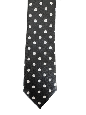 Black Polka Dot Tie
