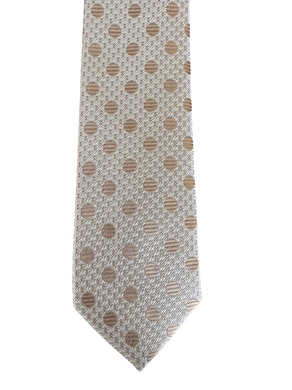 Silver Sandstone-Polka Dot Tie
