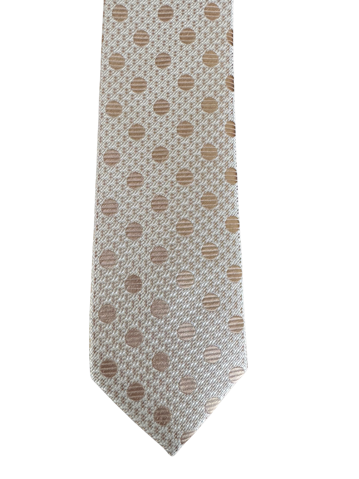 Silver Sandstone-Polka Dot Tie