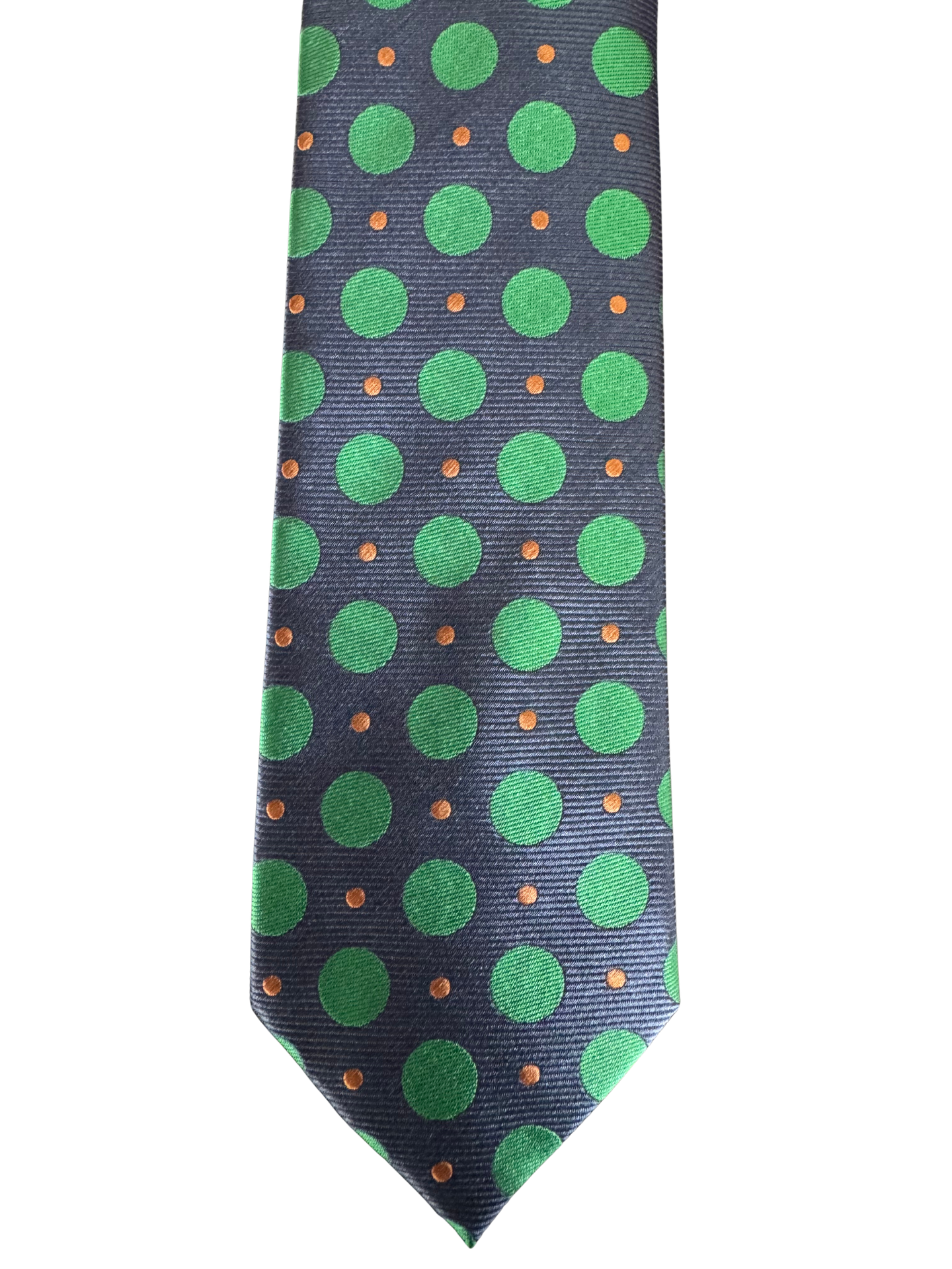 Navy Green-Polka Dot Tie