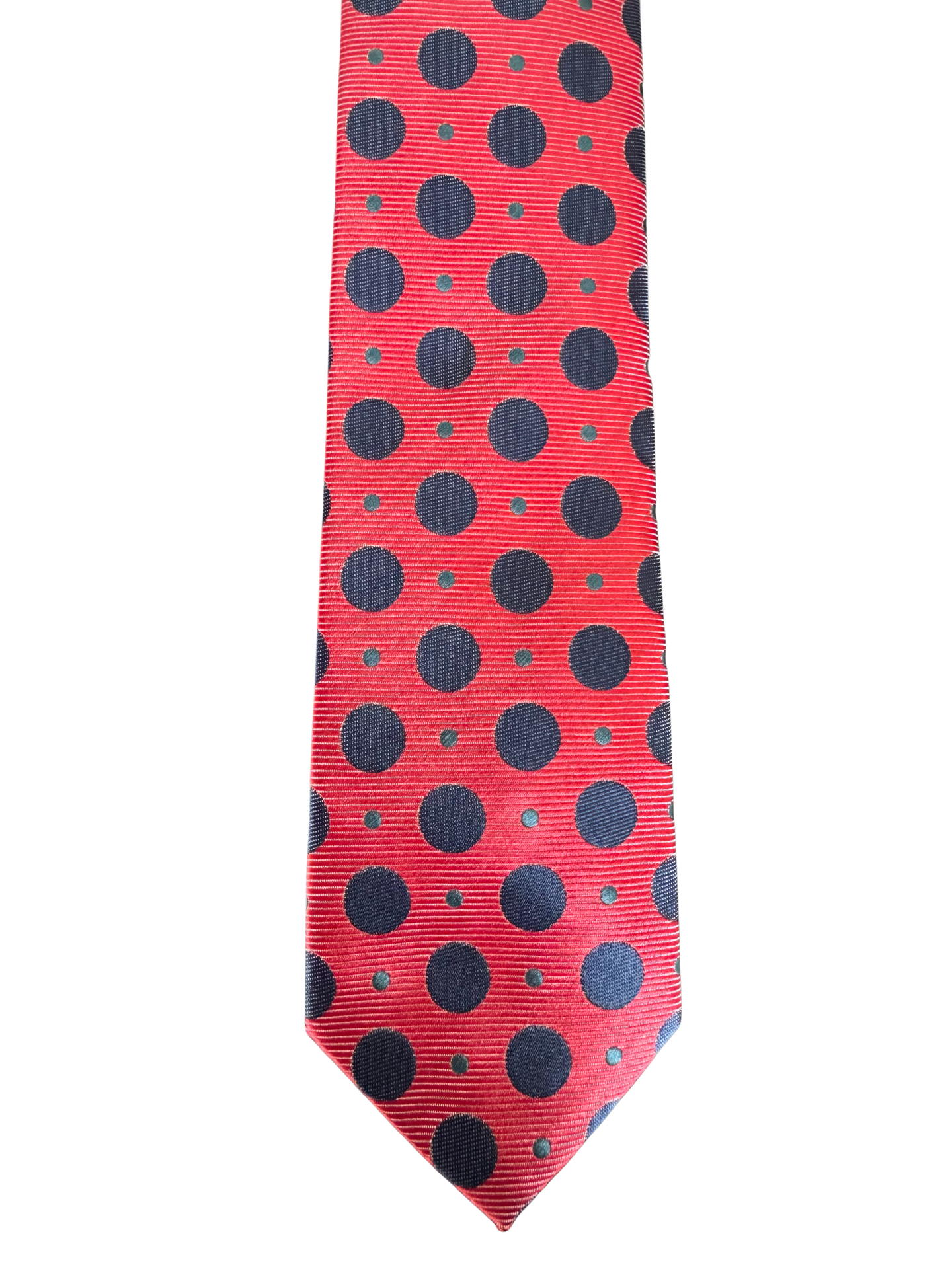 Red Navy-Polka Dot Tie
