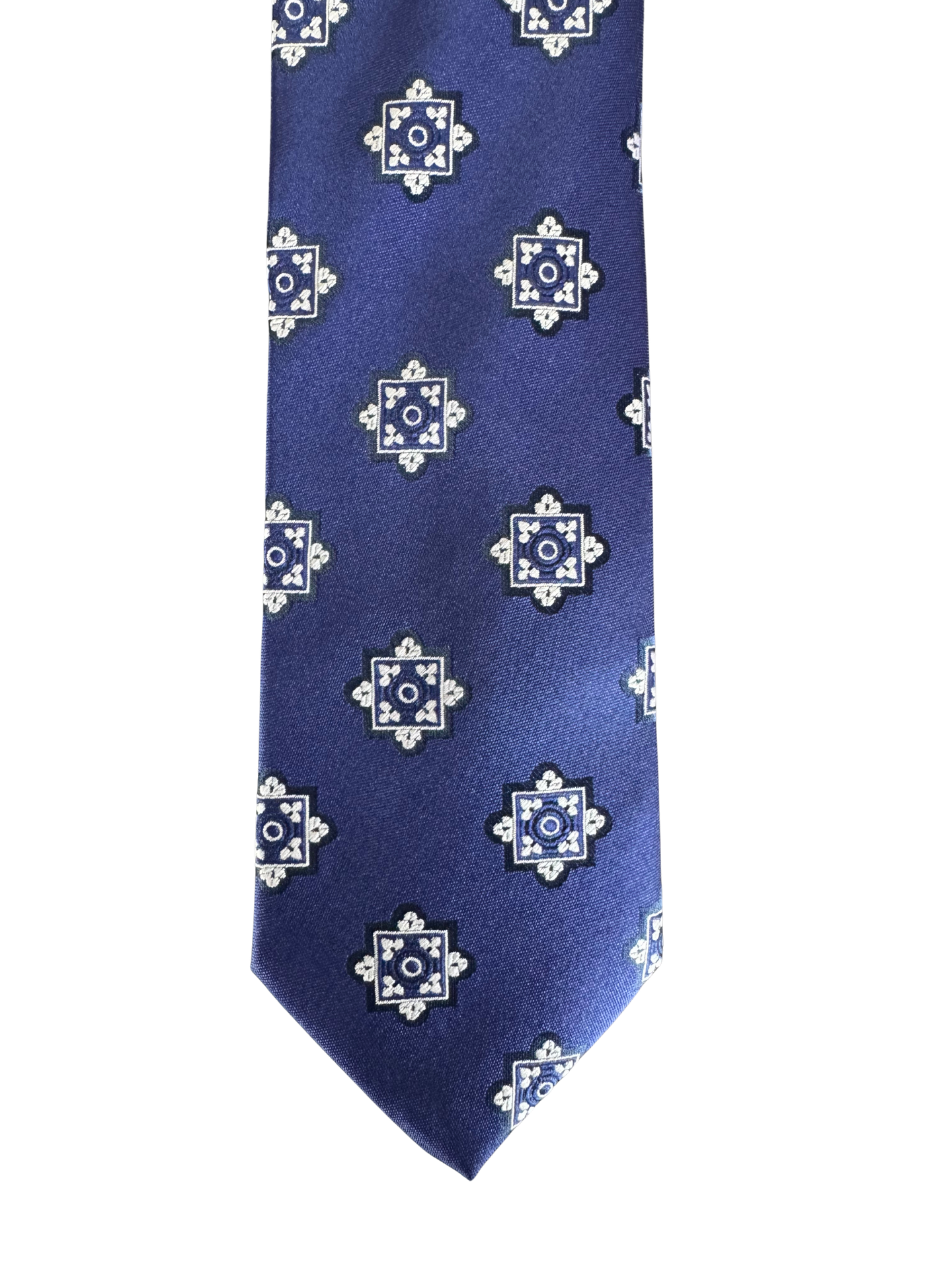 Navy Medallion Dot Tie