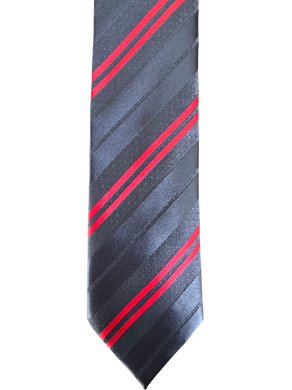 Navy Red Striped Tie
