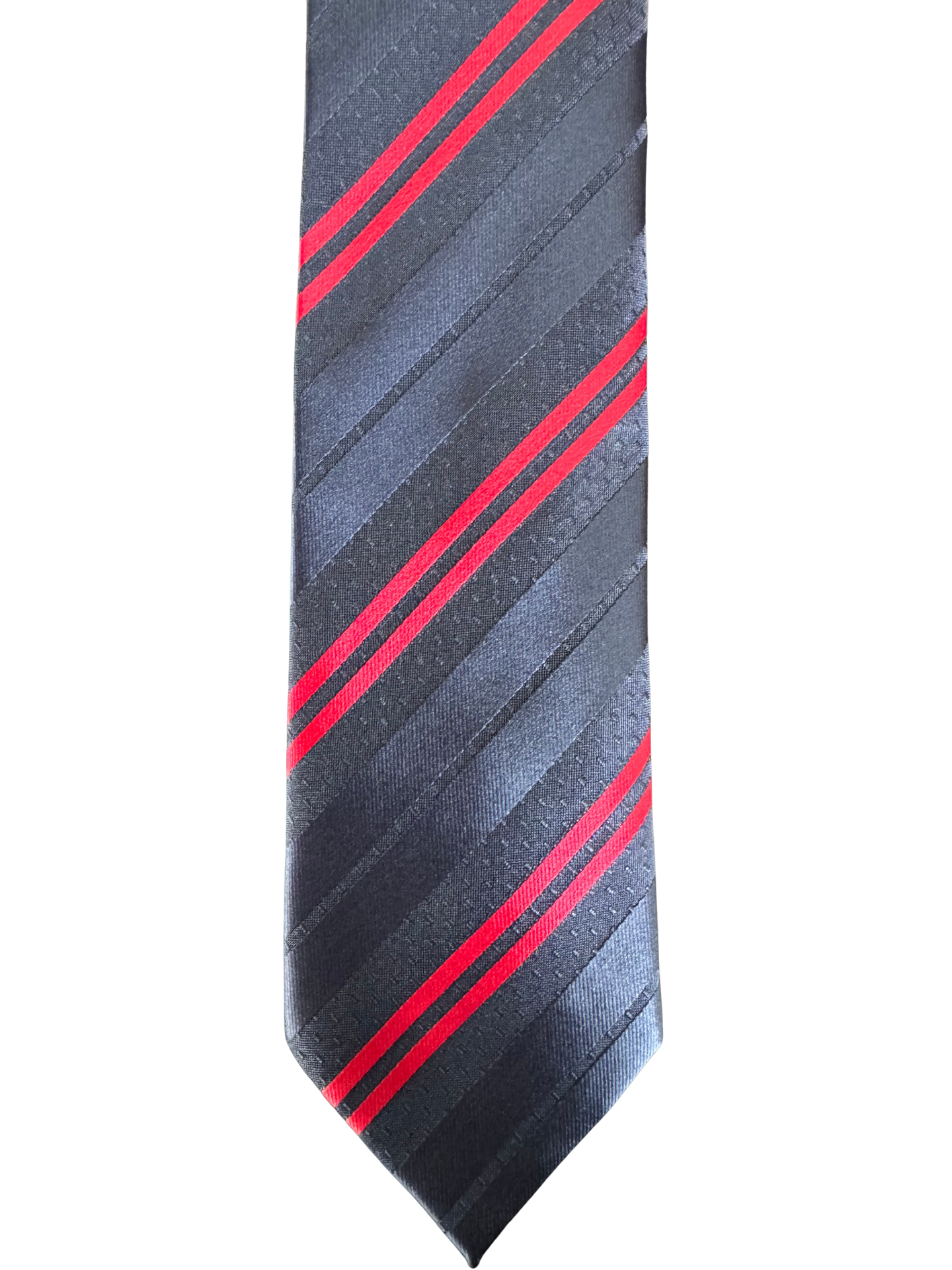 Navy Red Striped Tie