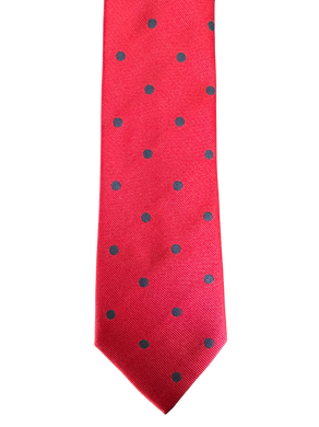 Red Small Polka Dot Tie